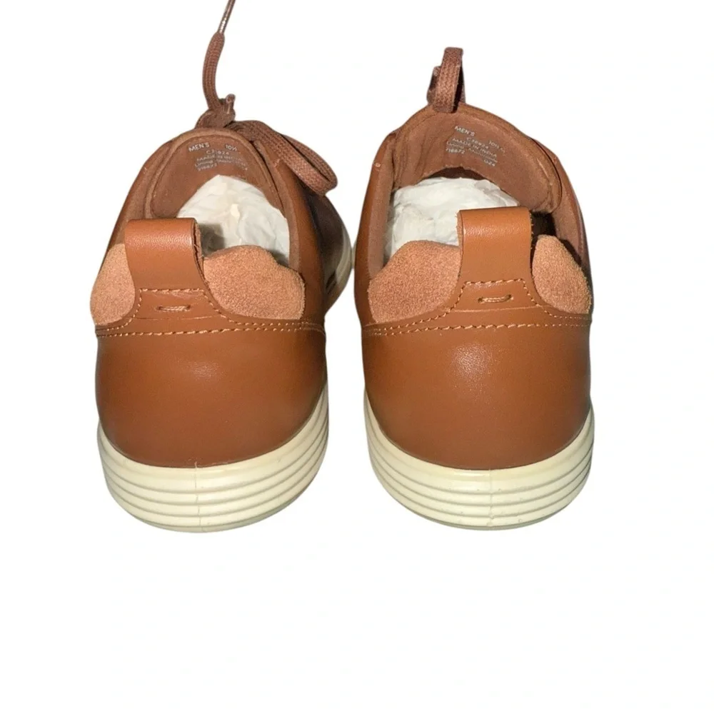 Cole Haan Grand+ Crosscourt Tan Leather Sneakers Size 10.5 M